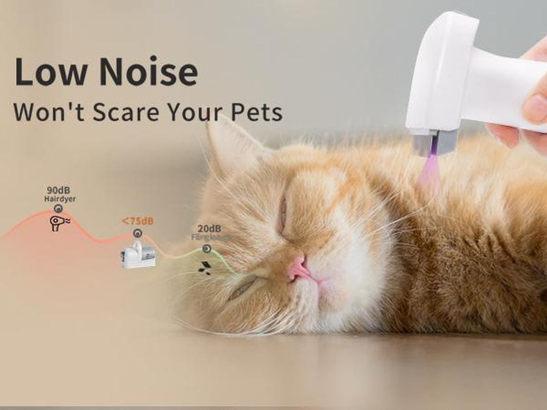 Pet Groomer 7-In-1 Grooming Vacuum for Dogs & Cats with Multi-Pack Attachments for Shedding Grooming and Pet Care Effortless Grooming & Vacuuming 6 Precise Guide Combs Low Noise Design