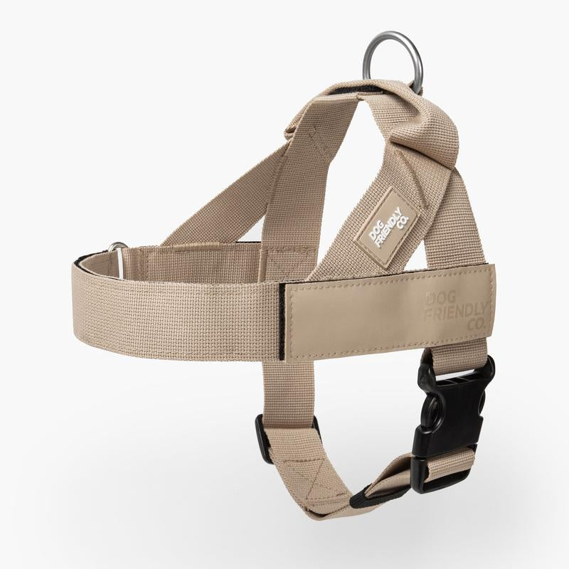 Dog Friendly Co. Harness - Easy to Fit No-Pull Design - Safe Secure and Comfortable - Ideal for Dogs of All Shapes and Sizes Leash