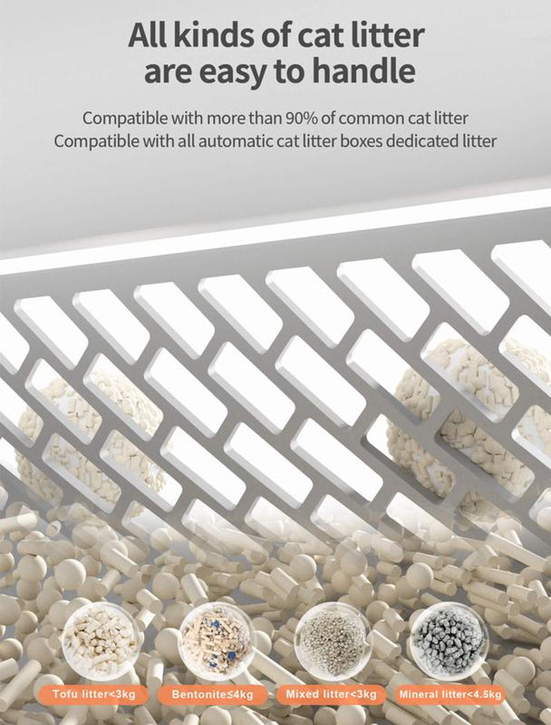 New Generation Self Cleaning Cat Litter Box, Automatic Cat Robot Litter Toilet Box with App Control, Odor-Removel and Security Sensors, 65+9L Large Capacity for Multiple Cats 2-18LB Christmas 2024 Ornament 2024 Christmas Ornament Christmas Ornaments 2024