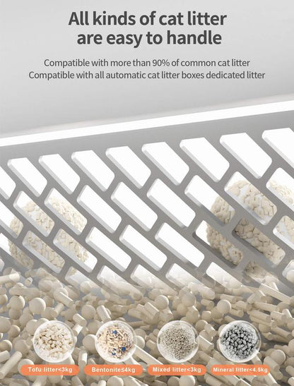 New Generation Self Cleaning Cat Litter Box, Automatic Cat Robot Litter Toilet Box with App Control, Odor-Removel and Security Sensors, 65+9L Large Capacity for Multiple Cats 2-18LB Christmas 2024 Ornament 2024 Christmas Ornament Christmas Ornaments 2024