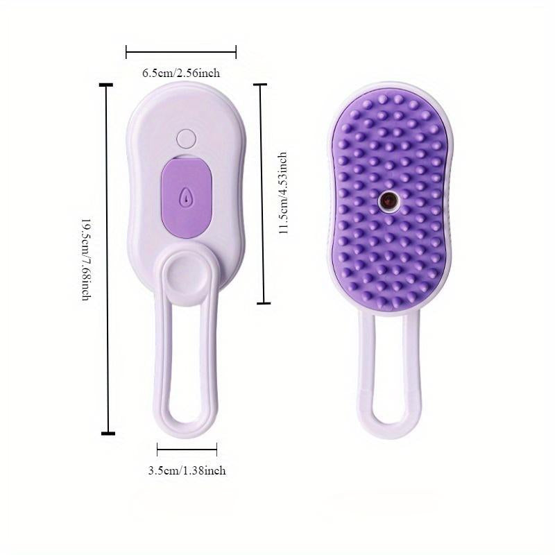 Steam Cat Grooming Brush - Silicone Brush Hair, Water Mist Massage Comb, Remove Shedding Hair without Bathing, Steam Comb, Spray Massage Pet Comb