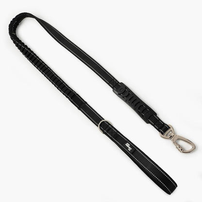 Dog Friendly Co. Bungee Dog Leash – Shock Absorbing, Reflective & Heavy Duty with Traffic Handle & Padded Grip Dog Leash