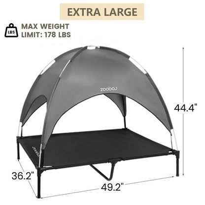 Zooba 2 in 1 Dog House, Dog Houses for Large Dogs Outside, Dog House Outdoor, Featuring Breathable 2X1 Textilene Elevated Dog House, Easy Clean and Assemble