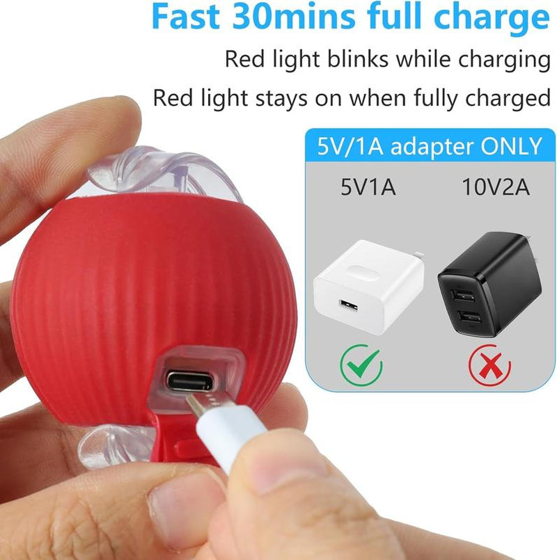 Golipal Cat&Dog Toy - Interactive USB Rechargeable Ball Toy on Rug with Bird Chirping, Anti-Depression Fun Gift for Cats & Dogs