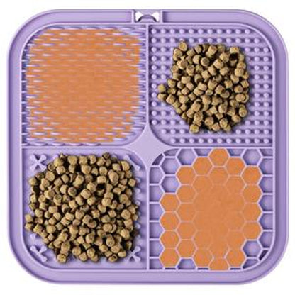 Lick Mat for Dogs & Cats 2 Pack with Suction Cups, Dog Lick Mat for Anxiety Relief, Dog Toys to Keep Them Busy, Peanut Butter Licking Pad for Boredom Reducer, Perfect for Bathing Grooming