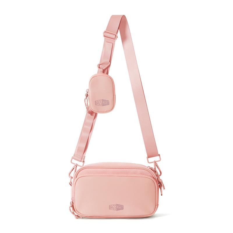 【New In】Bagsmart REIKI 2.2L Compact RFID Crossbody Bag with Detachable Mini Case & Key Leash Machine Washable for Workouts and City Walks Fallfreshness