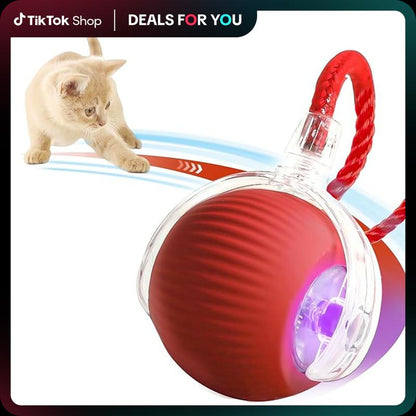 Interactive Cat Toy Ball: Automatically Rolling Electric Ball, Suitable for Indoor Cats/Dogs, Brings the Fun of Chasing Tails. Motion Sensing, Keeps Pets Busy and Enjoys Rich Sports Stimulation. Great Pet Gifts/Supplies.