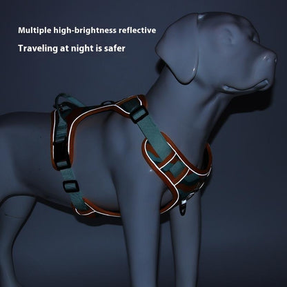 Dog Chest and Back Reflective Commuter Hand Holding Rope