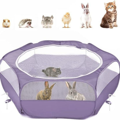 Pawaboo 5-In-1 Chicken Brooder Box for Chick Starter Kit, Includes Pet Cage Tent, Chicks Perch, Chick Feeder, 1.1L Chick Waterer, Baby Chick Supplies (Brooder Set), Green + Red + Wood Color