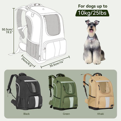 Petsfit Pet Dog Carrier Backpack with Upgraded Weight Reduction Design