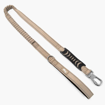 Dog Friendly Co. Bungee Dog Leash – Shock Absorbing, Reflective & Heavy Duty with Traffic Handle & Padded Grip Dog Leash