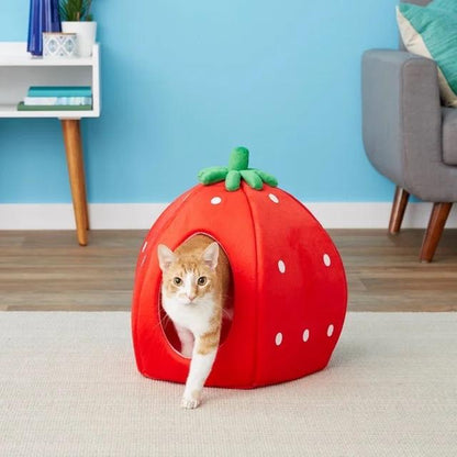 Sweet Strawberry Cat & Dog Pet Bed House