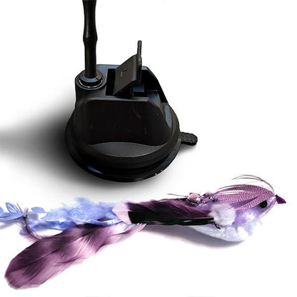 10 Set Cat Feather , Self Play Hanging Toy, Wand Toy, Interactive Bird for Cat Dancer, Suction Cup , Sticky, Rope and Wooden