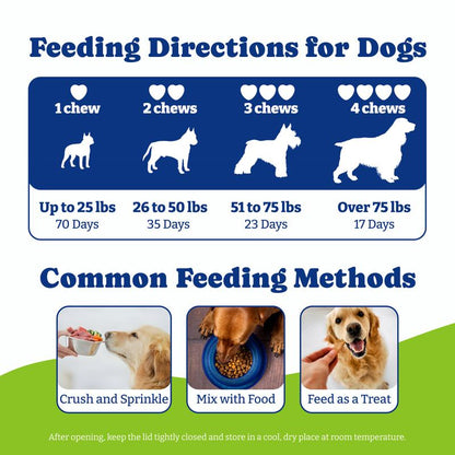 Flea and Tick Support Chews for Dogs, Yoyobay Natural Dog Fleas and Ticks Support Soft Treats, Natural Shield 5-In-1 Protection, Beef & Carrot Flavor, Duck & Pear Flavor, 70 Soft Chews