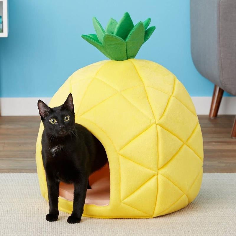 Pretty Pineapple Cat & Dog Pet Bed House